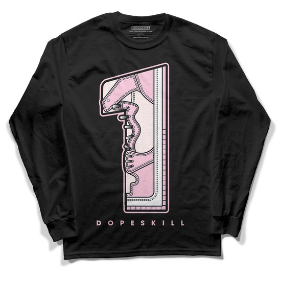 Dunk Low LX Pink Foam DopeSkill Long Sleeve T-Shirt No.1 Graphic Streetwear - Black