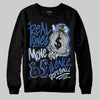 Awake NY x Jordan 5 Retro 'Black Racer Blue' DopeSkill Sweatshirt Real Ones Move In Silence Graphic Streetwear - Black