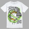 Jordan 5 Green Bean DopeSkill T-Shirt Takin No L's Graphic Streetwear - White