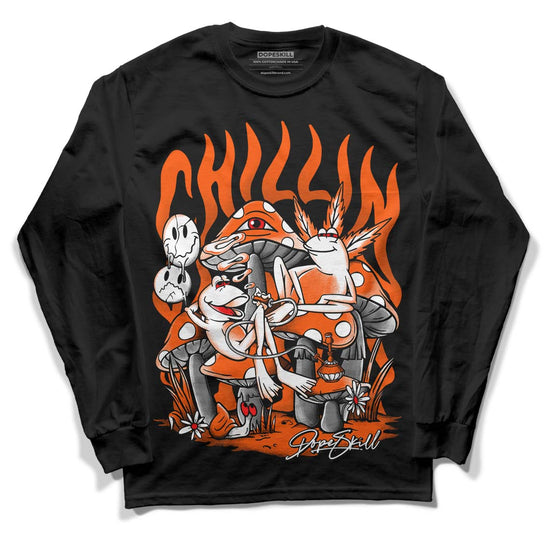 MSCHF Super Normal 2 Orange Milk DopeSkill Long Sleeve T-Shirt Chillin Graphic Streetwear - Black