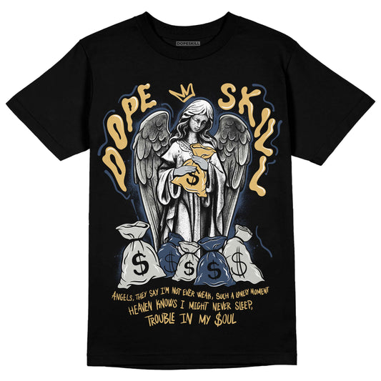 A Ma Maniere x Jordan 5 Dawn “Photon Dust” DopeSkill T-Shirt Angels Graphic Streetwear - Black