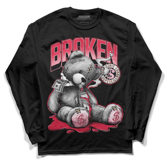 Dunk Low PRM Bacon DopeSkill Long Sleeve T-Shirt Sick Bear Graphic Streetwear - Black