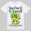 Neon Green Sneakers DopeSkill T-Shirt Owe It To Yourself Graphic Streetwear - White