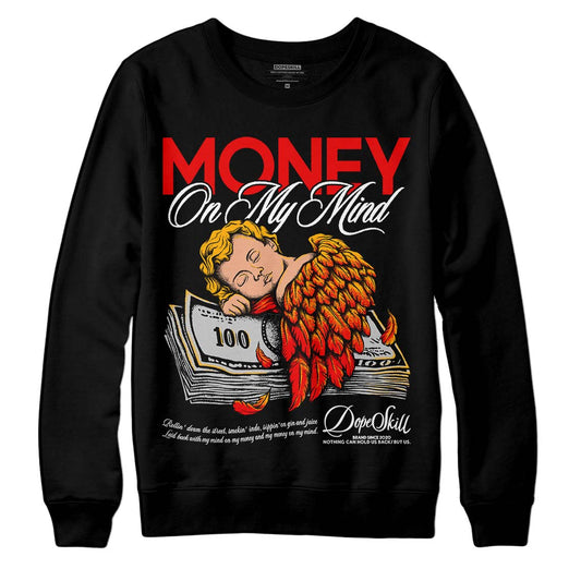 Jordan 12 “Cherry” DopeSkill Sweatshirt MOMM Graphic Streetwear - Black