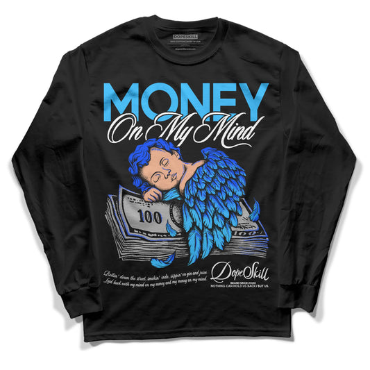 Jordan 2 Low "University Blue" DopeSkill Long Sleeve T-Shirt MOMM Graphic Streetwear - Black