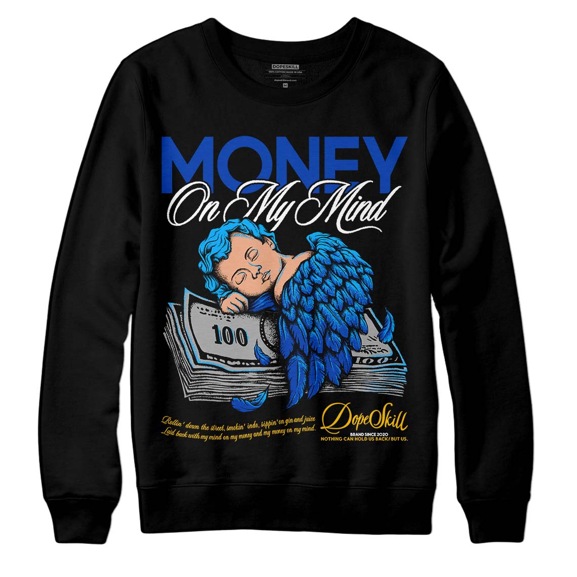 Jordan 14 “Laney” DopeSkill Sweatshirt MOMM Graphic Streetwear - Black