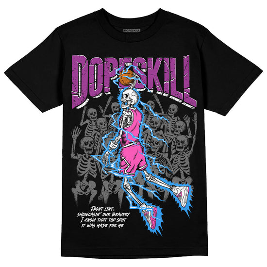 Jordan 4 GS “Hyper Violet” DopeSkill T-Shirt Thunder Dunk Graphic Streetwear - Black