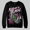 Pink Sneakers DopeSkill Sweatshirt Keepin' It Real Graphic Streetwear - Black