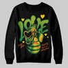 Green Sneakers DopeSkill Sweatshirt Love Shot Graphic Streetwear - Black