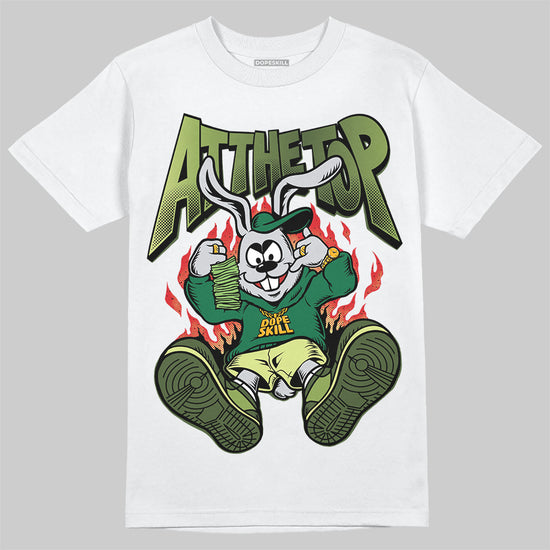 Foamposite Pro 'Pine Green' DopeSkill T-Shirt At The Top Graphic Streetwear - White