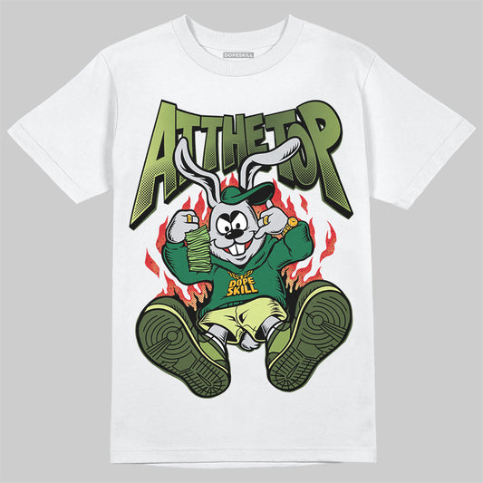 Foamposite Pro 'Pine Green' DopeSkill T-Shirt At The Top Graphic Streetwear - White
