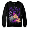 Jordan 13 Court Purple DopeSkill Sweatshirt New No Days Off Graphic Streetwear - Black