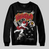 Jordan 4 “Flight Club” DopeSkill Sweatshirt Nevermind Graphic Streetwear - Black