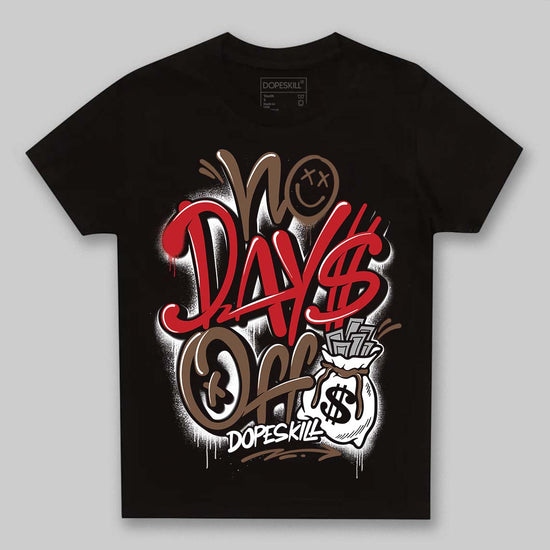 Jordan 9 'Olive' DopeSkill Toddler Kids T-shirt No Days Off Graphic Streetwear - Black