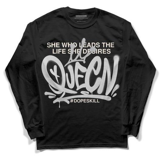 Jordan 3 “Off Noir” DopeSkill Long Sleeve T-Shirt Queen Graphic Streetwear - Black