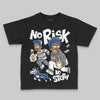Jordan 9 Retro 'Flint Grey' 2026' DopeSkill Toddler Kids T-shirt No Risk No Story Graphic Streetwear - Black