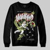 Jordan 5 “Luminous Green” DopeSkill Sweatshirt Nevermind Graphic Streetwear - Black