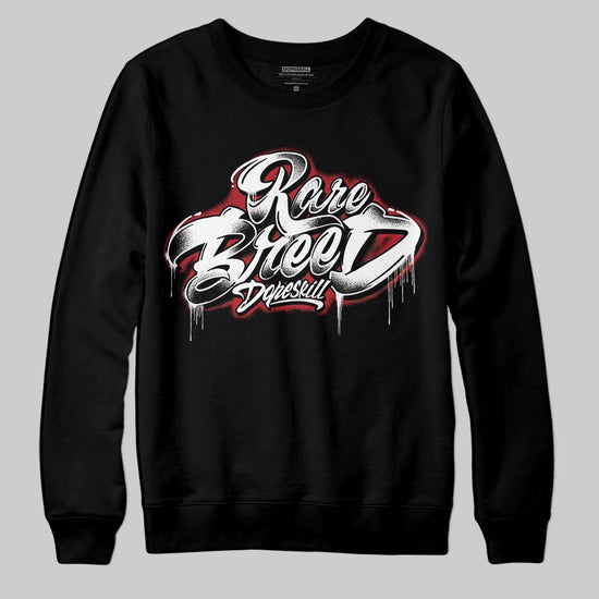 Jordan 14 Retro ‘Black Toe’ DopeSkill Sweatshirt Rare Breed Type Graphic Streetwear - Black