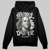 Jordan 5 Retro Reverse Metallic DopeSkill Hoodie Sweatshirt Money Don't Lie Graphic Streetwear - Black