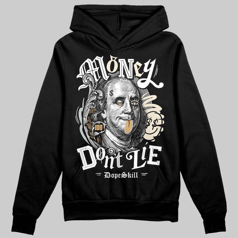 Jordan 5 Retro Reverse Metallic DopeSkill Hoodie Sweatshirt Money Don't Lie Graphic Streetwear - Black