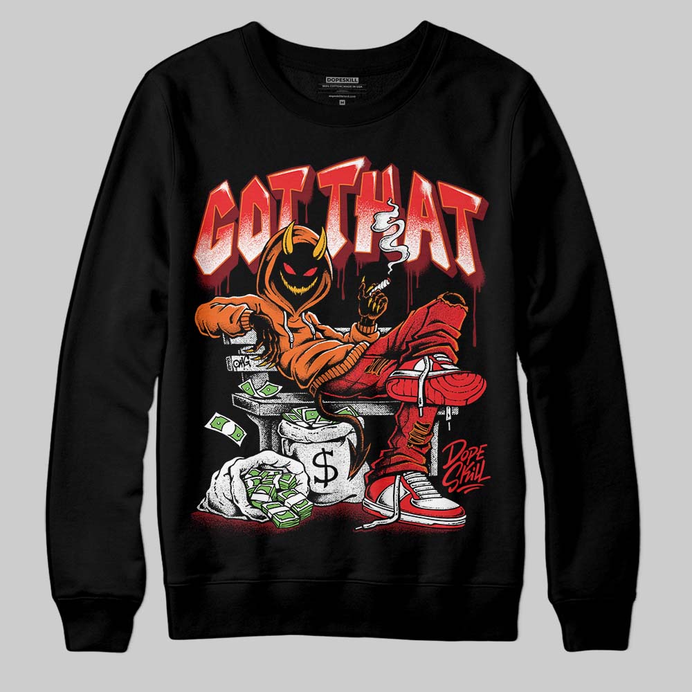 Red Sneakers DopeSkill Sweatshirt Got That Graphic Streetwear - black