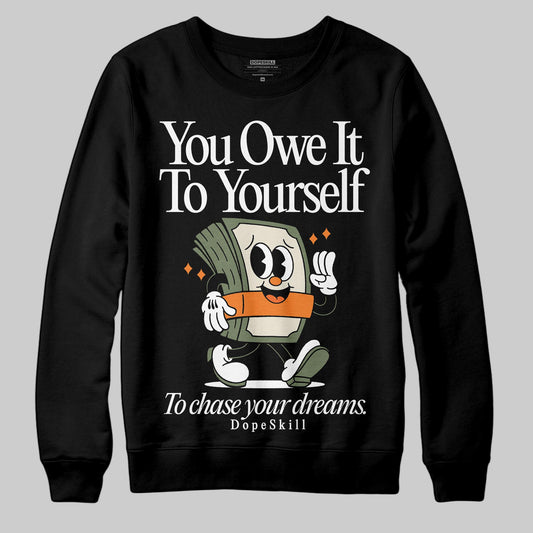 Jordan 4 Retro OG SP Undefeated (2025) DopeSkill Sweatshirt Owe It To Yourself Graphic Streetwear - Black