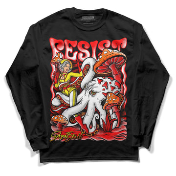 Jordan 1 Retro High OG "Satin Bred" DopeSkill Long Sleeve T-Shirt Resist Graphic Streetwear - Black