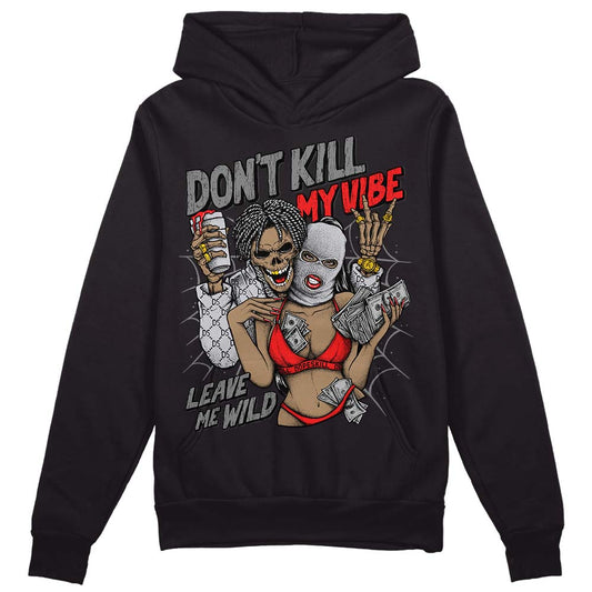 Grey Sneakers DopeSkill Hoodie Sweatshirt Don't Kill My Vibe Graphic Streetwear - Black