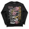 Jordan 3 GS “Red Stardust” DopeSkill Long Sleeve T-Shirt Side Hustle Graphic Streetwear - Black