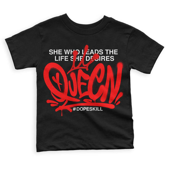 Jordan 1 Retro High OG "Satin Bred" DopeSkill Toddler Kids T-shirt Queen Graphic Streetwear - Black