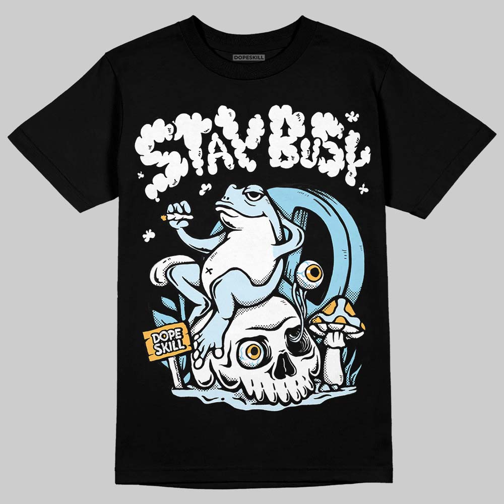 Vans Knu Stack Vintage Satin Dream Blue DopeSkill T-Shirt Stay Busy Graphic Streetwear - Black