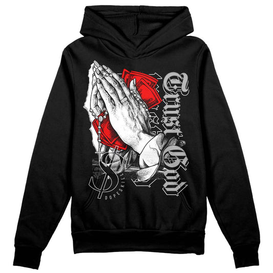 Jordan 1 Low OG “Shadow” DopeSkill Hoodie Sweatshirt Trust God Graphic Streetwear - Black