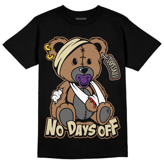 Jordan 6 WMNS Gore-Tex Brown Kelp DopeSkill T-Shirt Hurt Bear Graphic Streetwear - Black