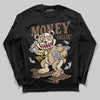 TAN Sneakers DopeSkill Long Sleeve T-Shirt Money Callin' Graphic Streetwear - Black