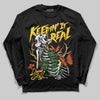 Yellow Sneakers DopeSkill Long Sleeve T-Shirt Keepin' It Real Graphic Streetwear - Black