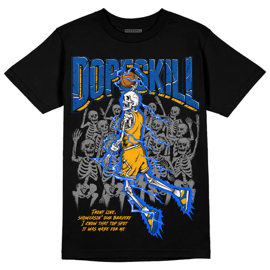 Dunk Blue Jay and University Gold DopeSkill T-Shirt Thunder Dunk Graphic Streetwear  - Black 