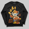 Orange, Black and White Sneakers DopeSkill Long Sleeve T-Shirt Make Money Graphic Streetwear - Black