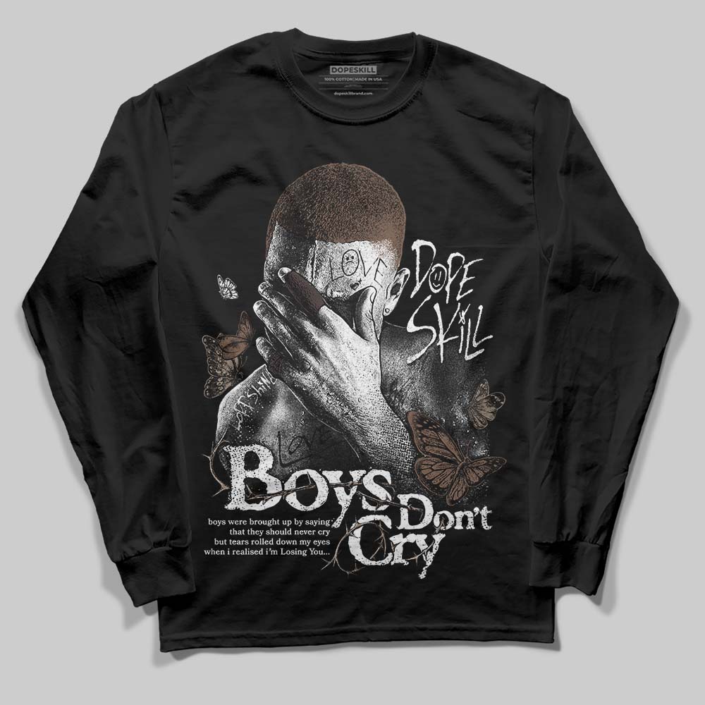 SoleFly x Air Jordan 12 Retro SP 'Cafecito/Baroque Brown' DopeSkill Long Sleeve T-Shirt Boys Don't Cry Graphic Streetwear - Black