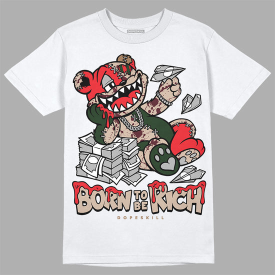 Dunk Low Freddy Krueger DopeSkill T-Shirt Born To Be Rich Graphic Streetwear - White 