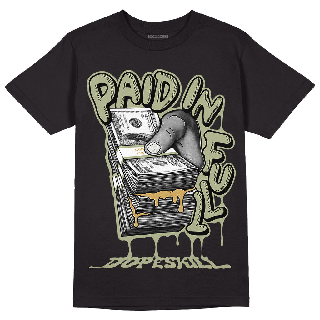 Jordan 5 Jade Horizon DopeSkill T-Shirt Paid In Full Graphic Streetwear - Black