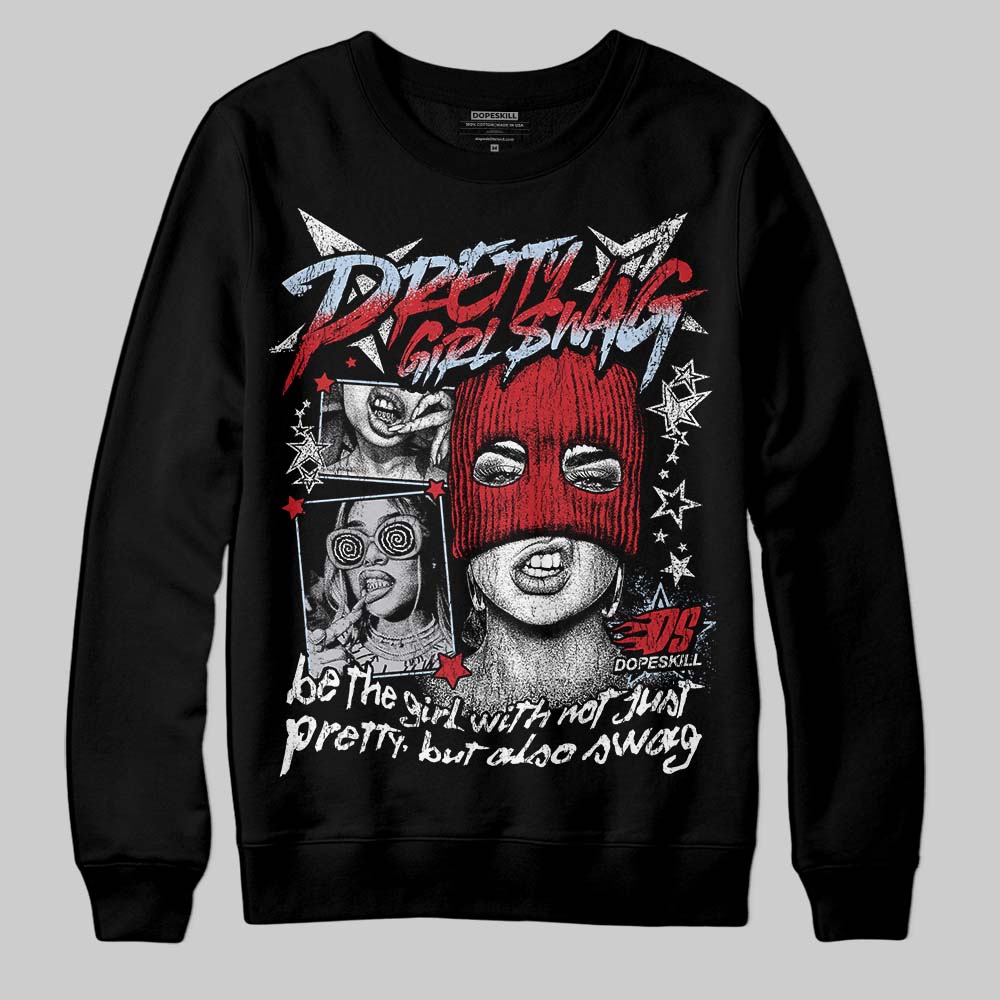 Jordan 5 Retro OG Black Metallic Reimagined DopeSkill Sweatshirt Pretty Girl Swag Graphic Streetwear - Black