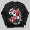 Jordan 1 Low OG "Chicago" DopeSkill Long Sleeve T-Shirt Smile Through The Pain Graphic Streetwear - Black