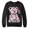 Dunk Low LX Pink Foam DopeSkill Sweatshirt Hurt Bear Graphic Streetwear - Black