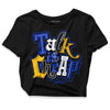 Jordan 14 “Laney” DopeSkill Women's Crop Top Talk Is Chip Graphic Streetwear - Black