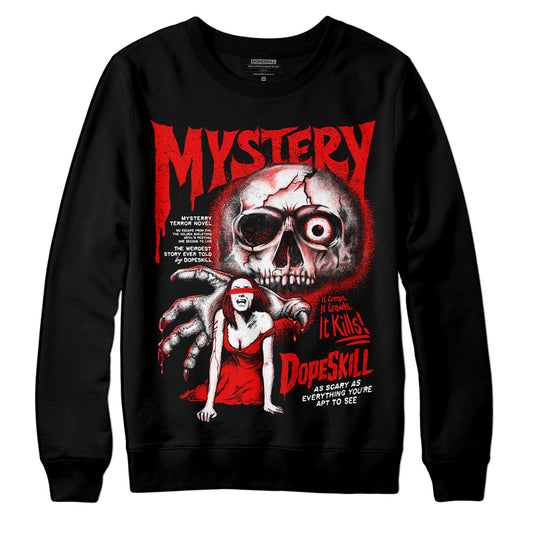 Jordan 12 “Cherry” DopeSkill Sweatshirt Mystery Ghostly Grasp Graphic Streetwear - Black 