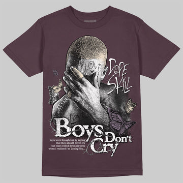 A Ma Maniére x Air Jordan 3 "Burgundy Crush" DopeSkill Maroon T-shirt Boys Don't Cry Graphic Streetwear