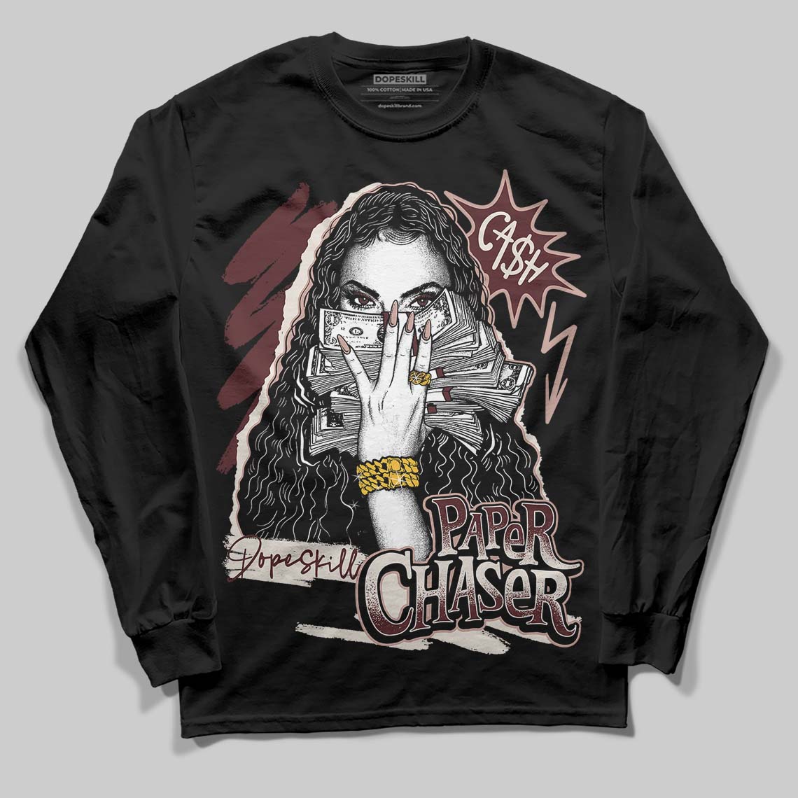 Jordan 11 “China” DopeSkill Long Sleeve T-Shirt NPC Graphic Streetwear - Black