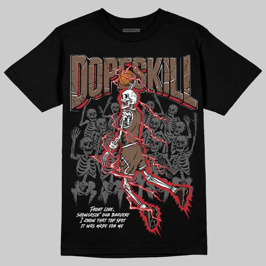 Jordan 9 'Olive' DopeSkill T-Shirt Thunder Dunk Graphic Streetwear - Black