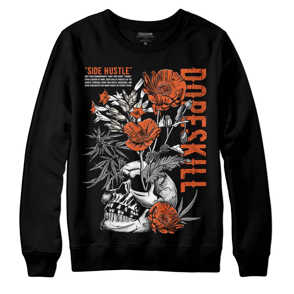 Jordan 3 Georgia Peach DopeSkill Sweatshirt Side Hustle Graphic Streetwear - Black