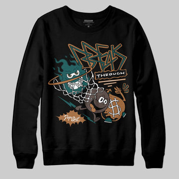 Adidas Samba OG Leopard Pack Collegiate Green DopeSkill Sweatshirt Break Through Graphic Streetwear - Black